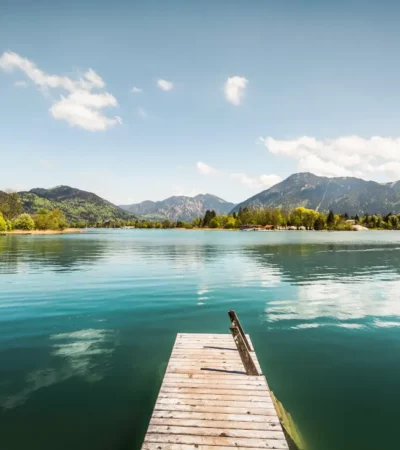 Schöner Pier am Tegernsee