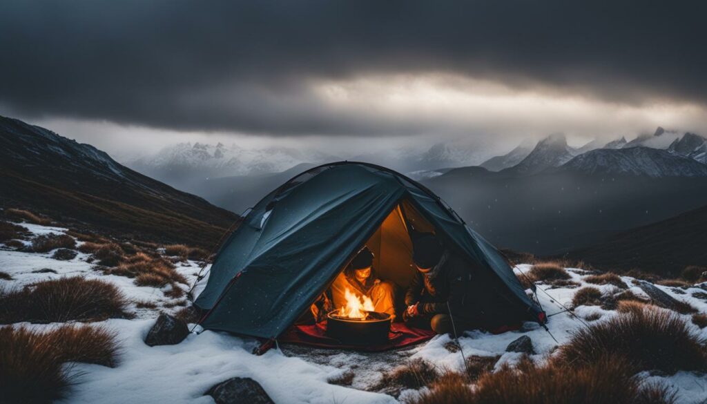 Tipps für Zelten bei Kälte