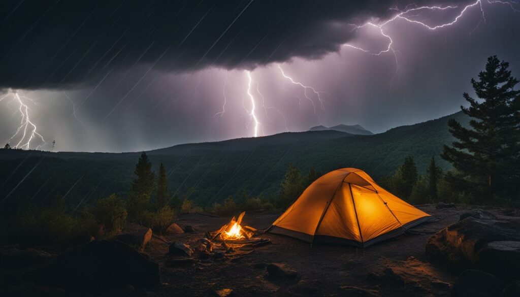 sichere unterkunft bei gewitter