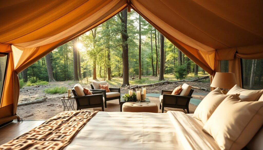 Glamping Unterkunft mit Komfort