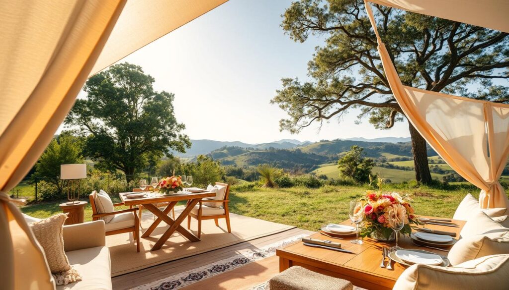 Luxus-Camping Ausstattung Natur