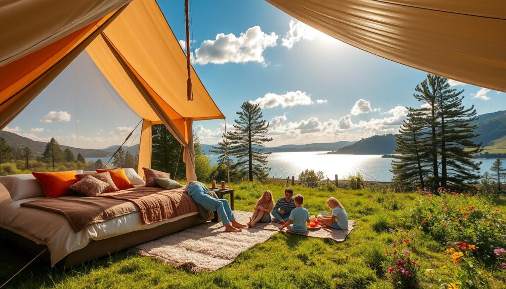 Luxus-Camping Familienurlaub