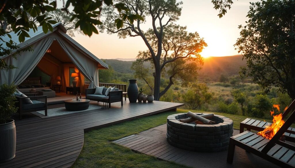 Luxus Glamping Unterkunft Natur