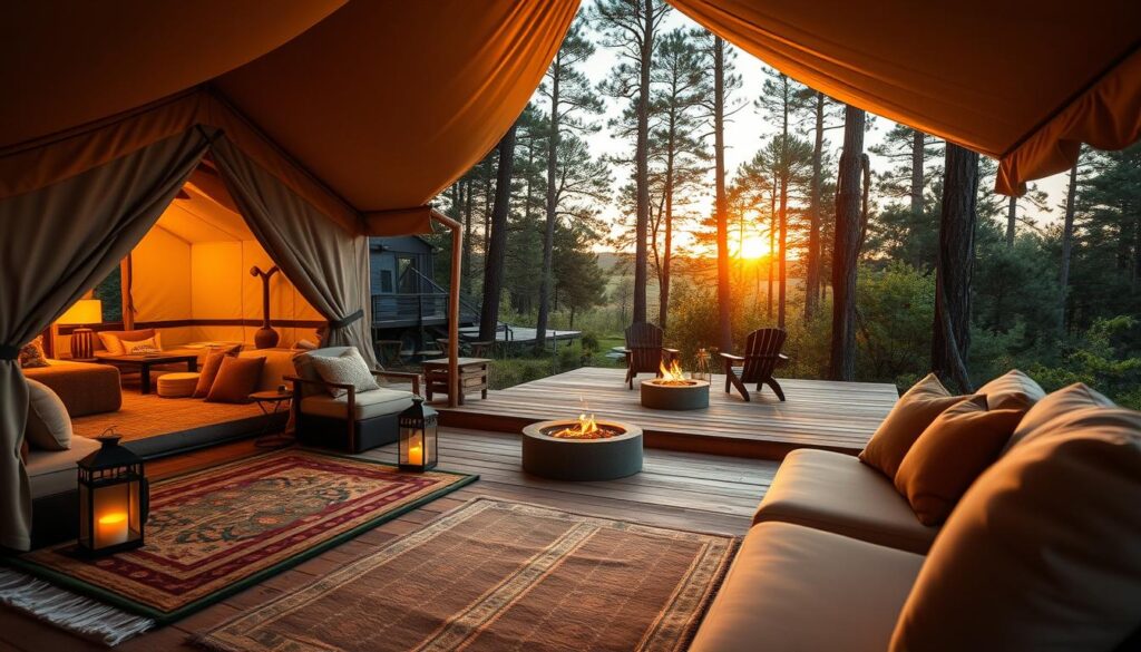 Luxus Glamping Unterkunft mit Komfort Luxus Glamping Unterkunft mit Komfort