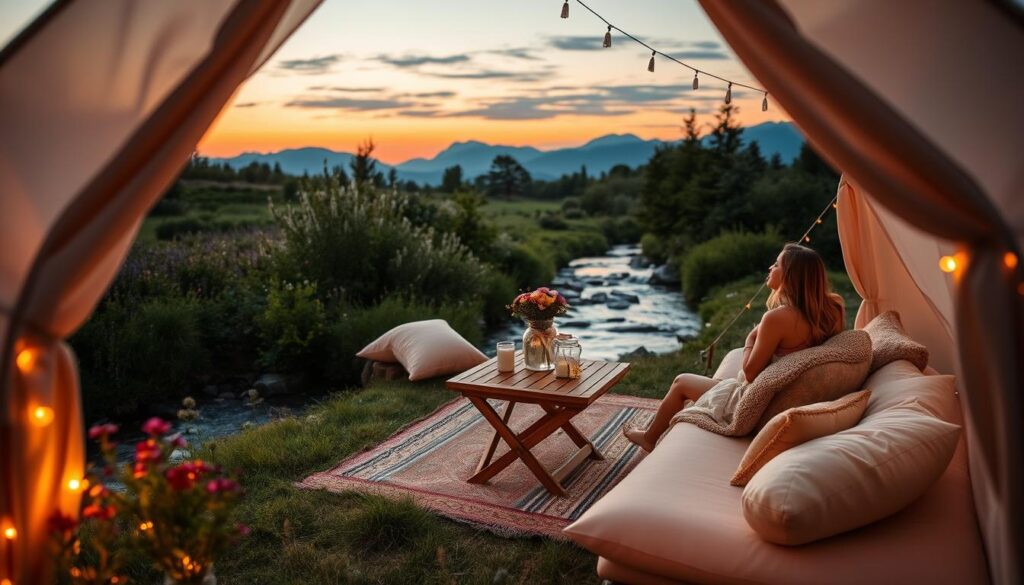 Privatsphäre Glamping Paare Natur Privatsphäre Glamping Paare Natur
