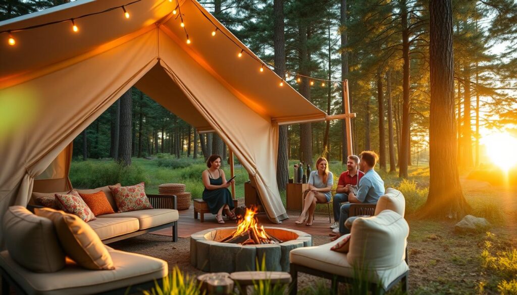 Luxuriöse Glamping Unterkunft für Gruppen