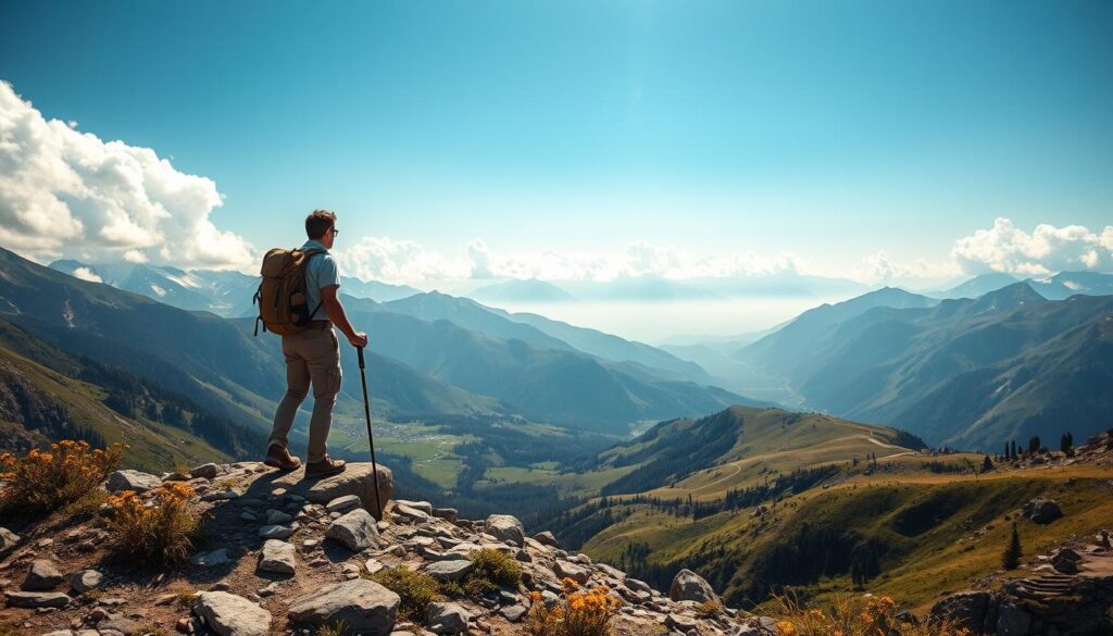 Wanderer in den Bergen Wanderer in den Bergen